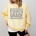 Checkered Fourth Grade Teacher Team Crew Back To School Comfort Colors Sweatshirt Butter Checkered Fourth Grade Teacher Team Crew Back To School Comfort Colors Sweatshirt Butter