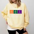 Chemisty Science Teacher Periodic Table Halloween Comfort Colors Sweatshirt Butter