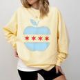 Chicago Flag Teacher School Cute Comfort Colors Sweatshirt Butter Chicago Flag Teacher School Cute Comfort Colors Sweatshirt Butter