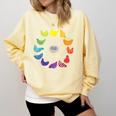 Chicken Themed Color Wheel Educational Art Teacher Artist Men Women Girls Kids Comfort Colors Sweatshirt Butter
