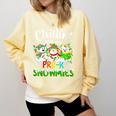 Chillin With My Pre-K Snowmies Christmas Teacher Xmas Comfort Colors Sweatshirt Butter Chillin With My Pre-K Snowmies Christmas Teacher Xmas Comfort Colors Sweatshirt Butter