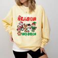 Christmas Sped Teacher Tis The Season For Inclusion Women Comfort Colors Sweatshirt Butter