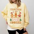 Christmas Teacher Of Smart Cookies Gingerbread Man Teaching Comfort Colors Sweatshirt Butter Christmas Teacher Of Smart Cookies Gingerbread Man Teaching Comfort Colors Sweatshirt Butter