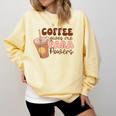 Coffee Gives Me Para Powers Parapro Teacher Squad Comfort Colors Sweatshirt Butter Coffee Gives Me Para Powers Parapro Teacher Squad Comfort Colors Sweatshirt Butter