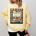 Composition Notebook Costume Teacher Matching Halloween Book Comfort Colors Sweatshirt Butter Composition Notebook Costume Teacher Matching Halloween Book Comfort Colors Sweatshirt Butter