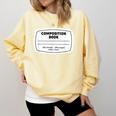 Composition Notebook Halloween Costume Teacher Student Comfort Colors Sweatshirt Butter Composition Notebook Halloween Costume Teacher Student Comfort Colors Sweatshirt Butter