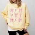 Coquette Bow Ballet Dance Teacher Coquette Women Dancing Comfort Colors Sweatshirt Butter