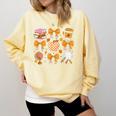 Coquette Bow Teacher Thanksgiving Fall Autumn Girls Women Comfort Colors Sweatshirt Butter Coquette Bow Teacher Thanksgiving Fall Autumn Girls Women Comfort Colors Sweatshirt Butter