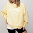 CTE Career And Technical Education -Adults CTE Teacher Health Theme Small Short Sleeve Comfort Colors Sweatshirt Butter
