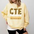 CTE Teacher Middle School High School Teach Career Men Women Comfort Colors Sweatshirt Butter