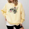Cut Music Teacher Shirt With a Piano Keys Notes And Flowers Comfort Colors Sweatshirt Butter Cut Music Teacher Shirt With a Piano Keys Notes And Flowers Comfort Colors Sweatshirt Butter