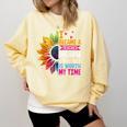 Cute I Became A Teacher Because Your Life Is Worth My Time Comfort Colors Sweatshirt Butter