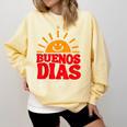 Cute Bilingual Spanish Teacher Buenos Dias Sunshine Comfort Colors Sweatshirt Butter Cute Bilingual Spanish Teacher Buenos Dias Sunshine Comfort Colors Sweatshirt Butter