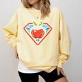 Cute Distressed Super Teacher Superhero Apple Comfort Colors Sweatshirt Butter Cute Distressed Super Teacher Superhero Apple Comfort Colors Sweatshirt Butter