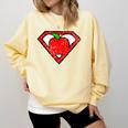 Cute Distressed Super Teacher Superhero Apple Shirt Comfort Colors Sweatshirt Butter Cute Distressed Super Teacher Superhero Apple Shirt Comfort Colors Sweatshirt Butter