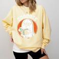 Cute Ghost Book Reading Books Lover Retro Halloween Teacher Comfort Colors Sweatshirt Butter Cute Ghost Book Reading Books Lover Retro Halloween Teacher Comfort Colors Sweatshirt Butter