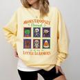 Cute Halloween Teacher Comfort Colors Sweatshirt Butter Cute Halloween Teacher Comfort Colors Sweatshirt Butter
