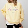 Cute Montessori For Teachers Kids & Moms Comfort Colors Sweatshirt Butter Cute Montessori For Teachers Kids & Moms Comfort Colors Sweatshirt Butter