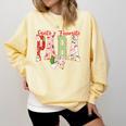 Cute Santas Favorite Para Christmas Paraprofessional Teacher Comfort Colors Sweatshirt Butter