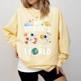 Cute School Teacher My Students Are Out Of This World Space Comfort Colors Sweatshirt Butter