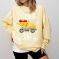 I Dig Kindergarten Student Teacher Construction First Day Comfort Colors Sweatshirt Butter