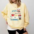 Disney Minnie Mouse Beautiful Day For Learning Teacher's Day Comfort Colors Sweatshirt Butter Disney Minnie Mouse Beautiful Day For Learning Teacher's Day Comfort Colors Sweatshirt Butter