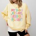 My Dog Ate My Lesson Plan Kindergarten Teacher Dog Lover For Men Women Comfort Colors Sweatshirt Butter