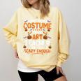 I Don't Need a Costume I'm An Art Teacher Retro Halloween Comfort Colors Sweatshirt Butter