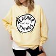 Dr Seuss Teacher Of All Things Red Emblem Comfort Colors Sweatshirt Butter Dr Seuss Teacher Of All Things Red Emblem Comfort Colors Sweatshirt Butter