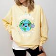 Earth Day Rotation Of The Earth Makes My Day Science Teacher Comfort Colors Sweatshirt Butter