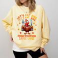 Eat Kids Punctuation Saves Lives Thanksgiving Turkey Teacher Comfort Colors Sweatshirt Butter Eat Kids Punctuation Saves Lives Thanksgiving Turkey Teacher Comfort Colors Sweatshirt Butter