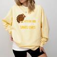 Lets Eat Kids Punctuation Turkey Thanksgiving Teacher Comfort Colors Sweatshirt Butter