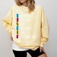 Educar Bilingual Spanish Teacher Comfort Colors Sweatshirt Butter Educar Bilingual Spanish Teacher Comfort Colors Sweatshirt Butter