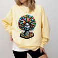 Education Is Freedom History Month Teacher Books Afro Comfort Colors Sweatshirt Butter Education Is Freedom History Month Teacher Books Afro Comfort Colors Sweatshirt Butter