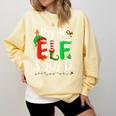 Elf Squad Pre-k Teacher Christmas Child Xmas Comfort Colors Sweatshirt Butter