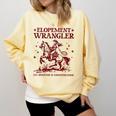 Elopement Wrangler Teacher ABA Behavior Support Cowboy Comfort Colors Sweatshirt Butter Elopement Wrangler Teacher ABA Behavior Support Cowboy Comfort Colors Sweatshirt Butter