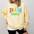 English Teacher Men Women Grammar Class English Teacher Comfort Colors Sweatshirt Butter English Teacher Men Women Grammar Class English Teacher Comfort Colors Sweatshirt Butter