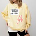 English Teachers Idiom Joke Grammar Police Literature Lovers Men Women Girls Kids Comfort Colors Sweatshirt Butter