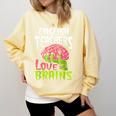 English Teachers Love Brains Zombie Teacher School Halloween Comfort Colors Sweatshirt Butter English Teachers Love Brains Zombie Teacher School Halloween Comfort Colors Sweatshirt Butter