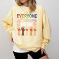 Everyone Is Welcome Here Shirt Teacher Comfort Colors Sweatshirt Butter Everyone Is Welcome Here Shirt Teacher Comfort Colors Sweatshirt Butter