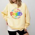 Exceptional Educator Squad Special Education Teacher Autism Comfort Colors Sweatshirt Butter