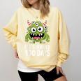 Eye Survived 100 Days Of School Monster Lover Teacher Kids Comfort Colors Sweatshirt Butter