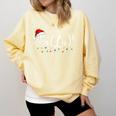 FA LA8 Christmas Santa Fa La Math Teacher Student Comfort Colors Sweatshirt Butter