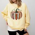 Fall Book Pumpkin Retro Reading Halloween Teacher Librarian Comfort Colors Sweatshirt Butter Fall Book Pumpkin Retro Reading Halloween Teacher Librarian Comfort Colors Sweatshirt Butter