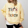 Fall Holiday Themed Thanksgiving Halloween Teacher Trick Or Comfort Colors Sweatshirt Butter Fall Holiday Themed Thanksgiving Halloween Teacher Trick Or Comfort Colors Sweatshirt Butter