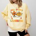 Fall In Love With Learning Fall Teacher Thanksgiving Retro Comfort Colors Sweatshirt Butter Fall In Love With Learning Fall Teacher Thanksgiving Retro Comfort Colors Sweatshirt Butter