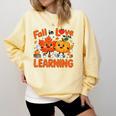 Fall In Love With Learning Thanksgiving Teacher Student Kids Comfort Colors Sweatshirt Butter Fall In Love With Learning Thanksgiving Teacher Student Kids Comfort Colors Sweatshirt Butter