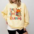 Fall In Love With Reading Autumn Thanksgiving Shirt Teacher Comfort Colors Sweatshirt Butter Fall In Love With Reading Autumn Thanksgiving Shirt Teacher Comfort Colors Sweatshirt Butter