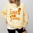 Fall In Love With Teaching 1st Grade Teacher Thanksgiving For Men Women Girls Kids Comfort Colors Sweatshirt Butter Fall In Love With Teaching 1st Grade Teacher Thanksgiving For Men Women Girls Kids Comfort Colors Sweatshirt Butter