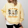 Are You Fall o Ween Directions Halloween Skeleton Teacher Comfort Colors Sweatshirt Butter Are You Fall o Ween Directions Halloween Skeleton Teacher Comfort Colors Sweatshirt Butter